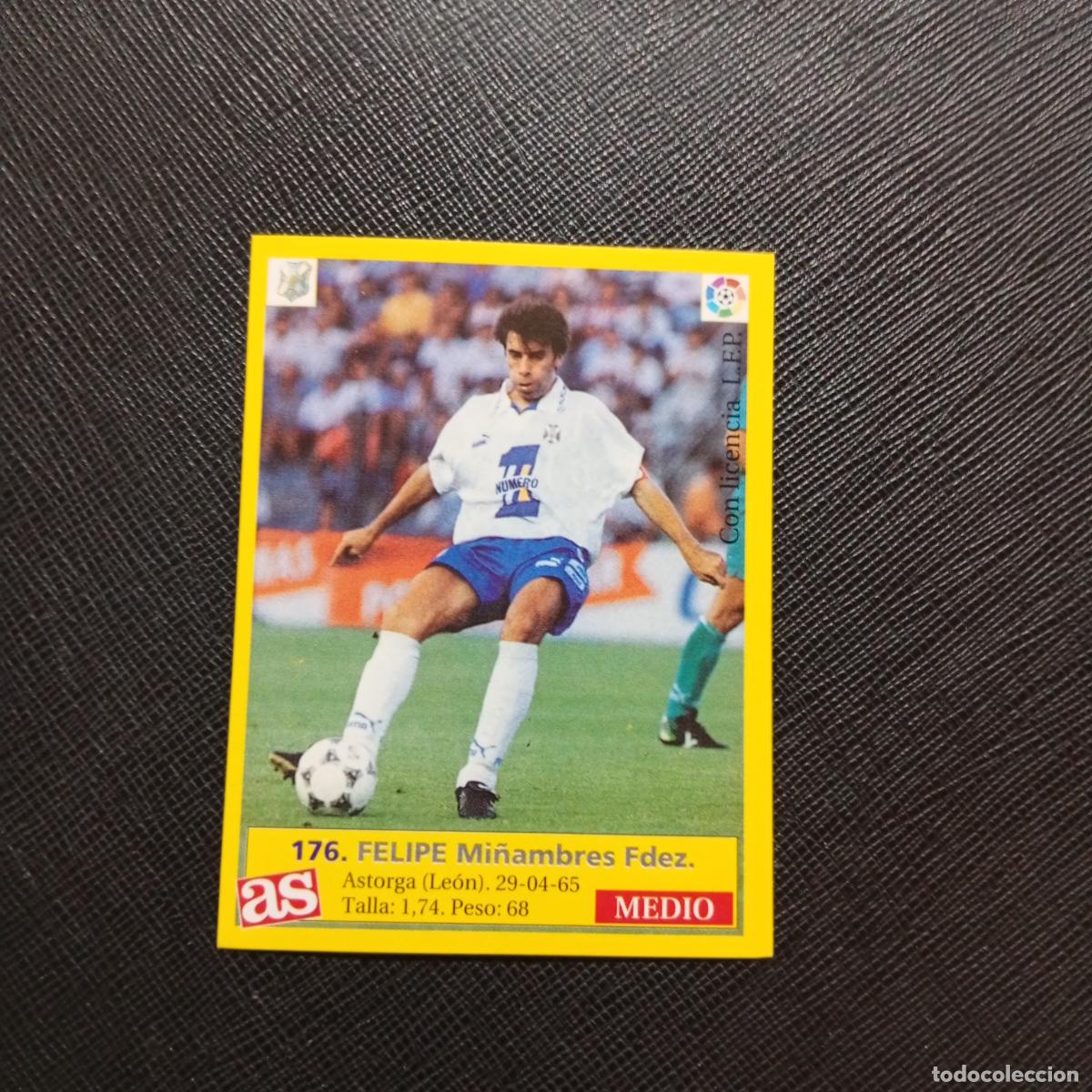 Fu&szlig;ball-Sticker: 176 FELIPE TENERIFE AS 1995 1996 CROMO FUTBOL LIGA 95 96 - SIN PEGAR - A96 PG442