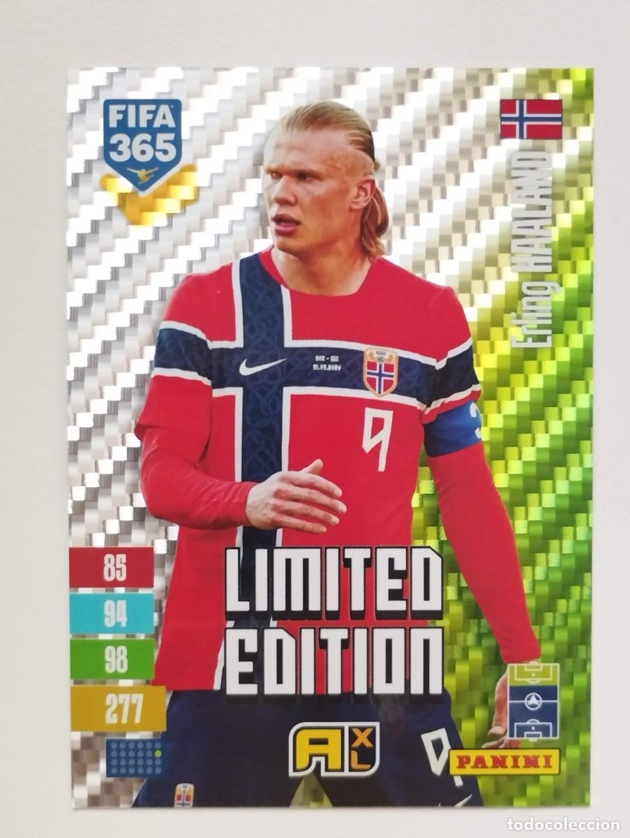 Cromos de f&uacute;tbol: CROMO CARD ADRENALYN FIFA 365 2026 2027 26 27 LIMITED EDITION ERLING HAALAND NORUEGA