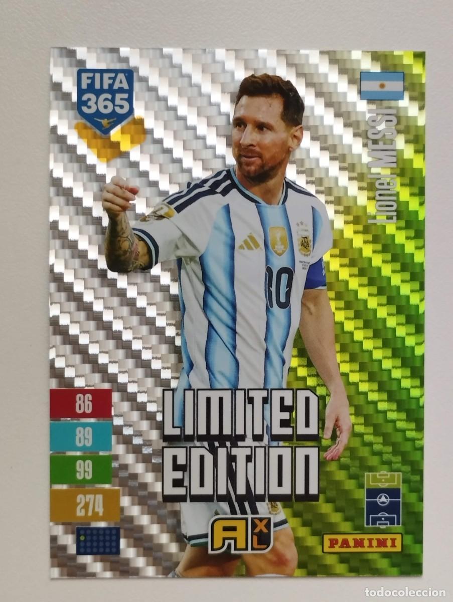 Cromos de f&uacute;tbol: CROMO CARD ADRENALYN FIFA 365 2026 2027 26 27 LIMITED EDITION LIONEL MESSI ARGENTINA