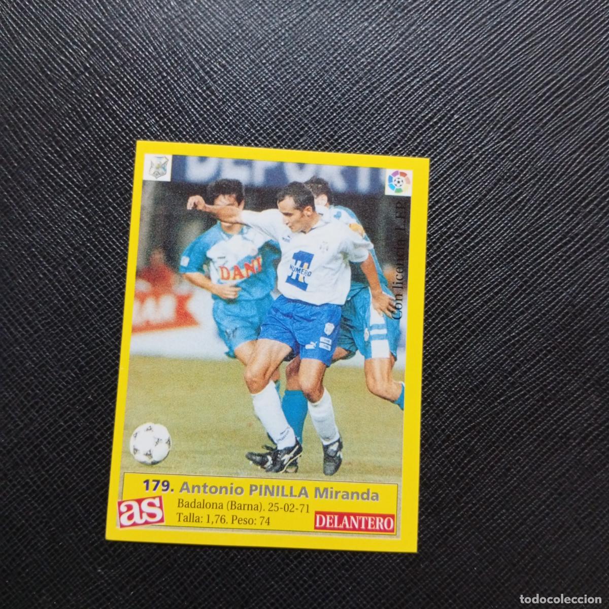 Cromos de f&uacute;tbol: 179 PINILLA TENERIFE AS 1995 1996 CROMO FUTBOL LIGA 95 96 - SIN PEGAR - A96 PG442