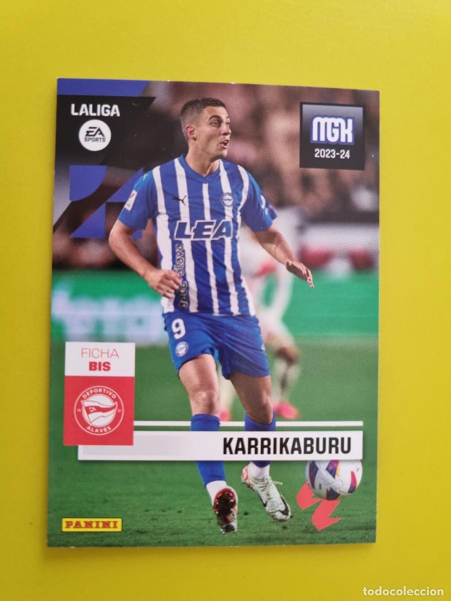 Cromos de f&uacute;tbol: CROMO FUTBOL MEGACRACKS 35 BIS KARRIKABURU DEPORTIVO ALAVES 23 24 2023 2024 AR1026