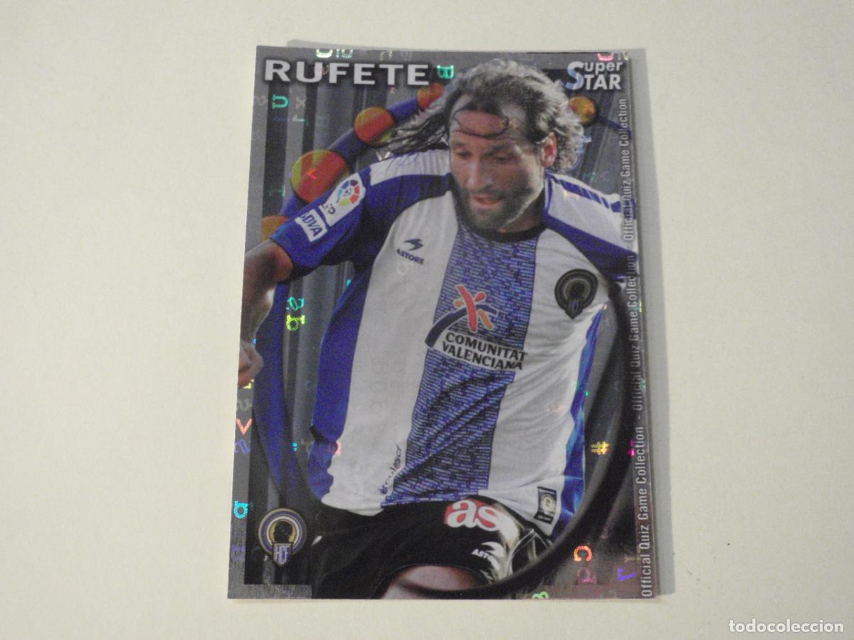 Cromos de f&uacute;tbol: 510 rufete H&eacute;rcules SUPERSTAR LETRAS. MUNDICROMO 2010 2011 LAS FICHAS QUIZ DE LA LIGA. 10 11