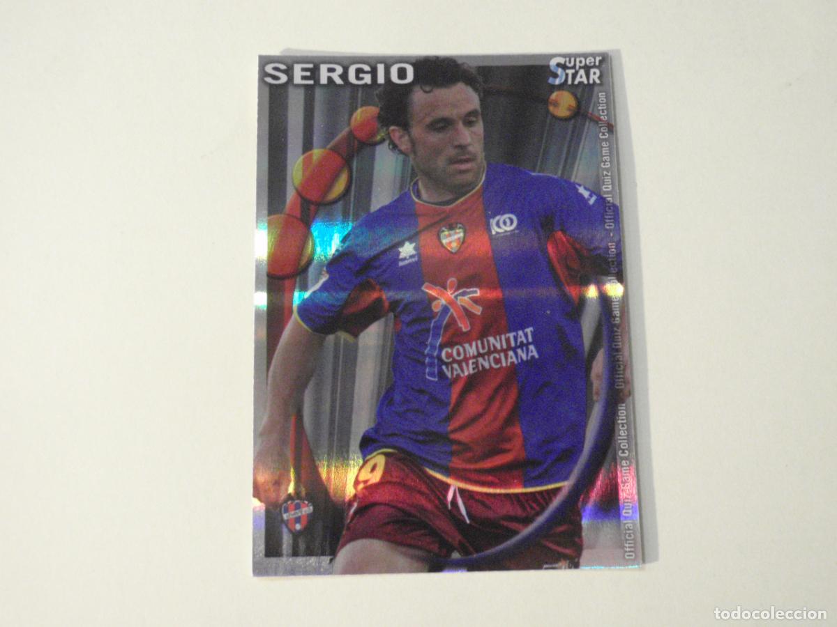 Cromos de f&uacute;tbol: 539 SERGIO SUPERSTAR BRILLO HORIZONTAL. MUNDICROMO 2010 2011 LAS FICHAS QUIZ DE LA LIGA. 10 11