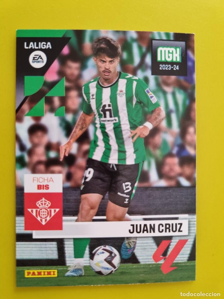 Cromos de f&uacute;tbol: CROMO FUTBOL MEGACRACKS 120 BIS JUAN CRUZ REAL BETIS 23 24 2023 2024 AR1026
