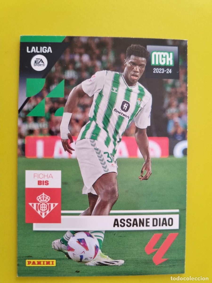 Cromos de f&uacute;tbol: CROMO FUTBOL MEGACRACKS 122 BIS ASSANE DIAO REAL BETIS 23 24 2023 2024 AR1026