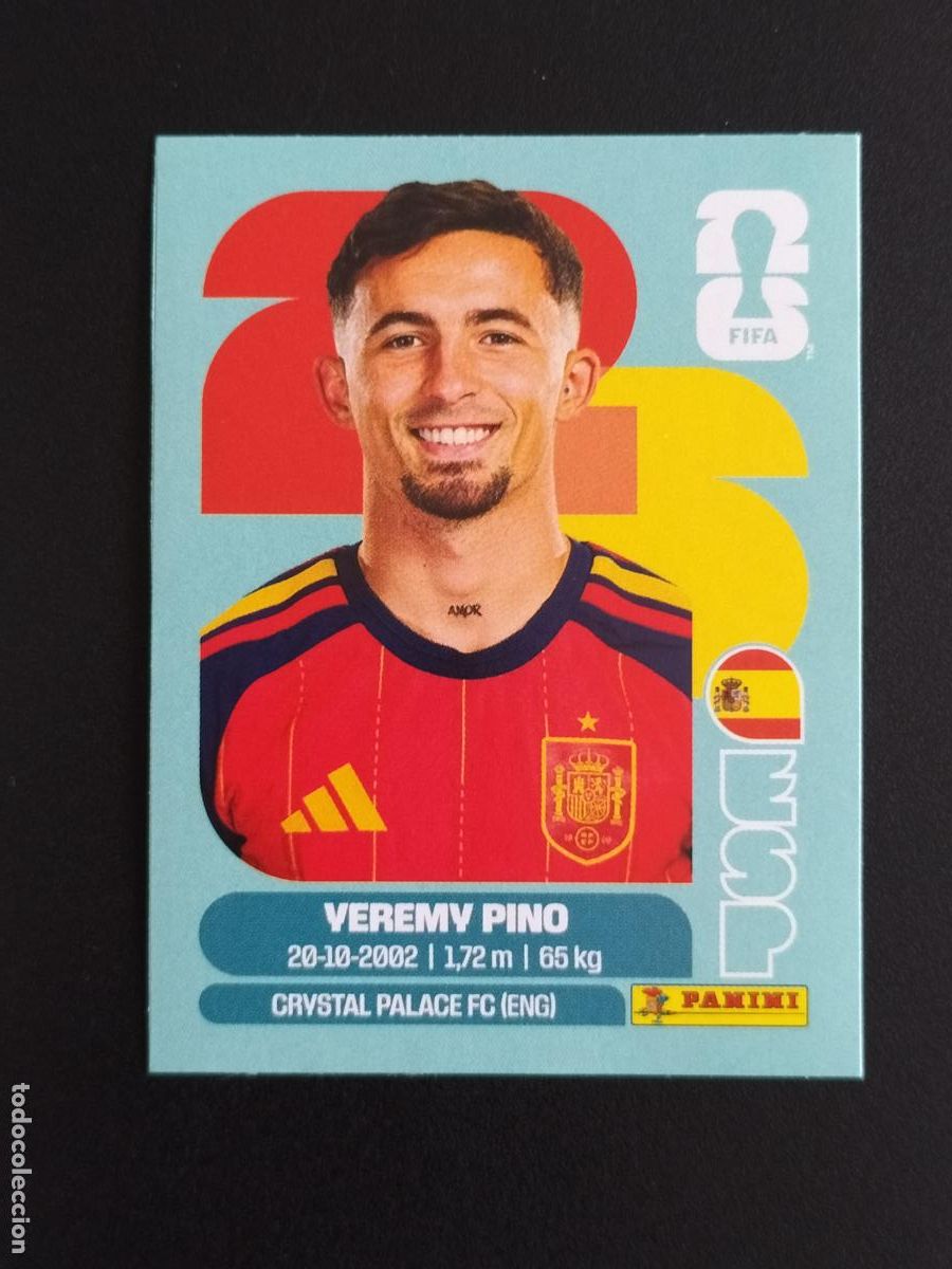 Cromos de f&uacute;tbol: ESP EXTRA YEREMY PINO ESPA&Ntilde;A CROMOS STICKER UPDATE MUNDIAL 26 2026 FIFA WORLD CUP PANINI