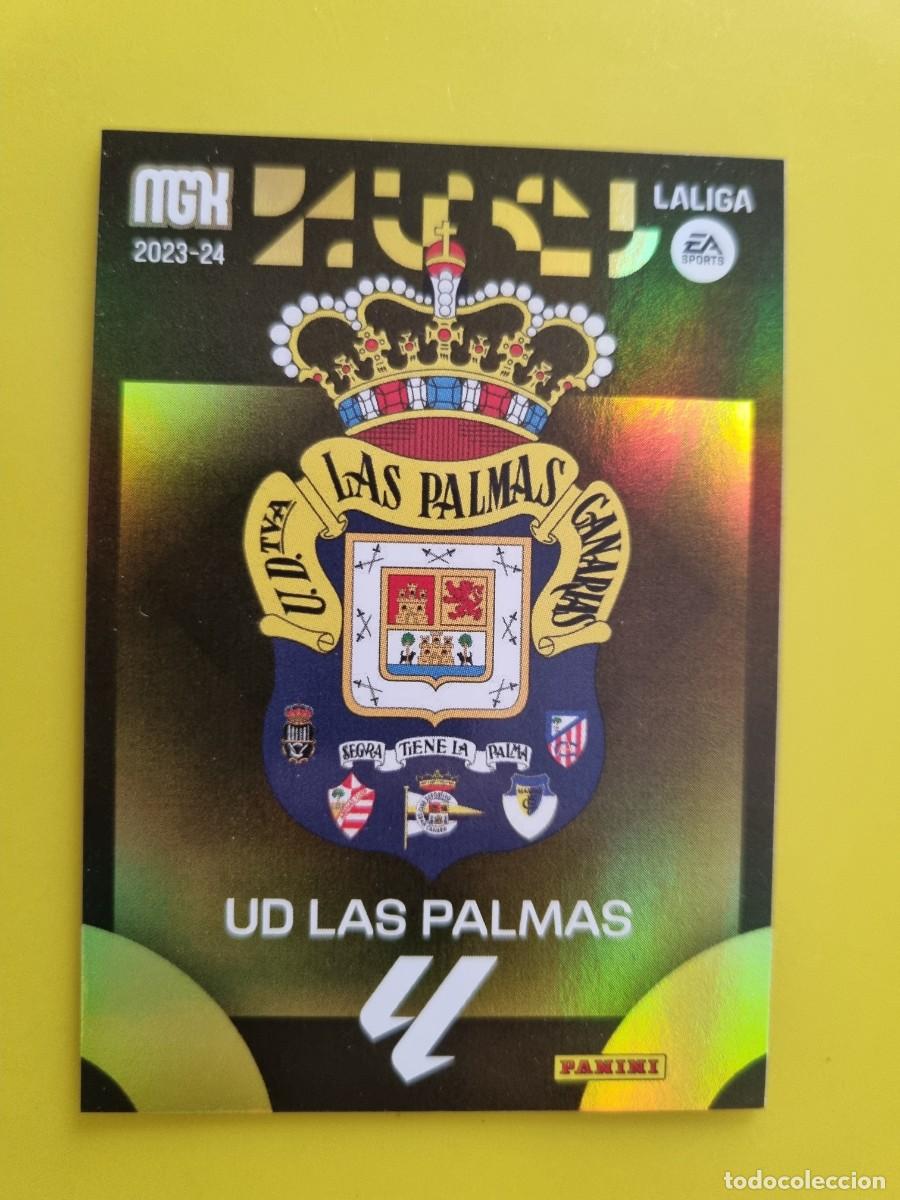 Figurine di Calcio: CROMO FUTBOL MEGACRACKS 217 ESCUDO UD LAS PALMAS 23 24 2023 2024 AR1026