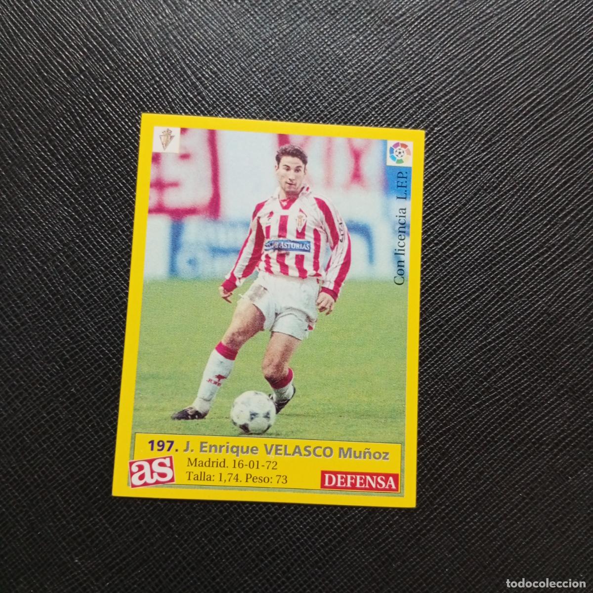 Figurine di Calcio: 197 VELASCO SPORTING GIJON AS 1995 1996 CROMO FUTBOL LIGA 95 96 - SIN PEGAR - A96 PG460