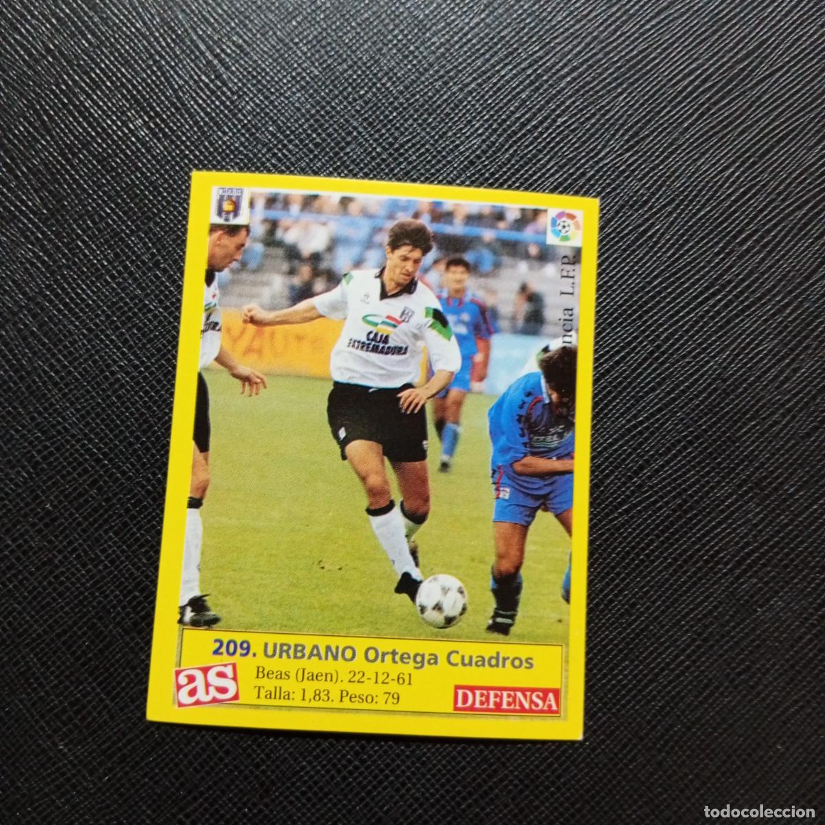 Cromos de f&uacute;tbol: 209 URBANO MERIDA AS 1995 1996 CROMO FUTBOL LIGA 95 96 - SIN PEGAR - A96 PG487