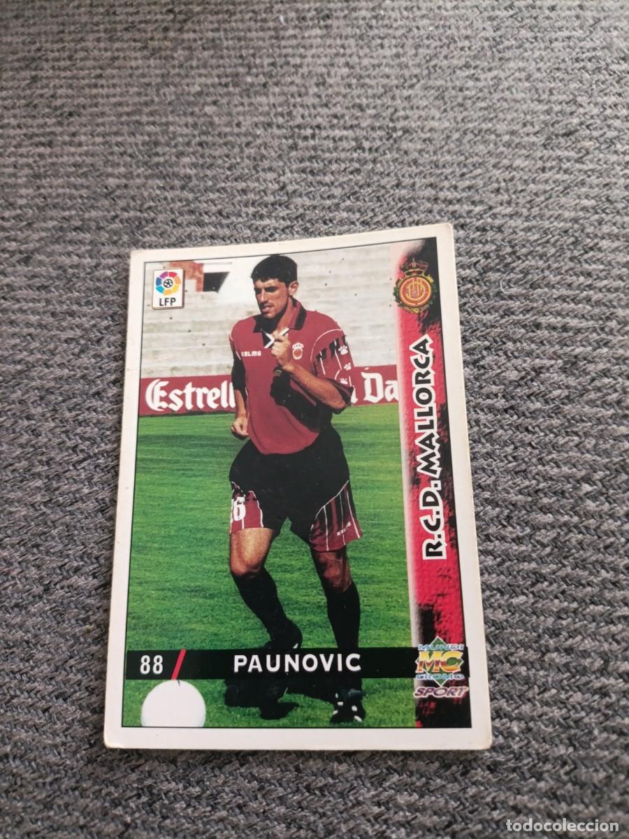 Cromos de f&uacute;tbol: Paunovic Mallorca mundicromo 98/99