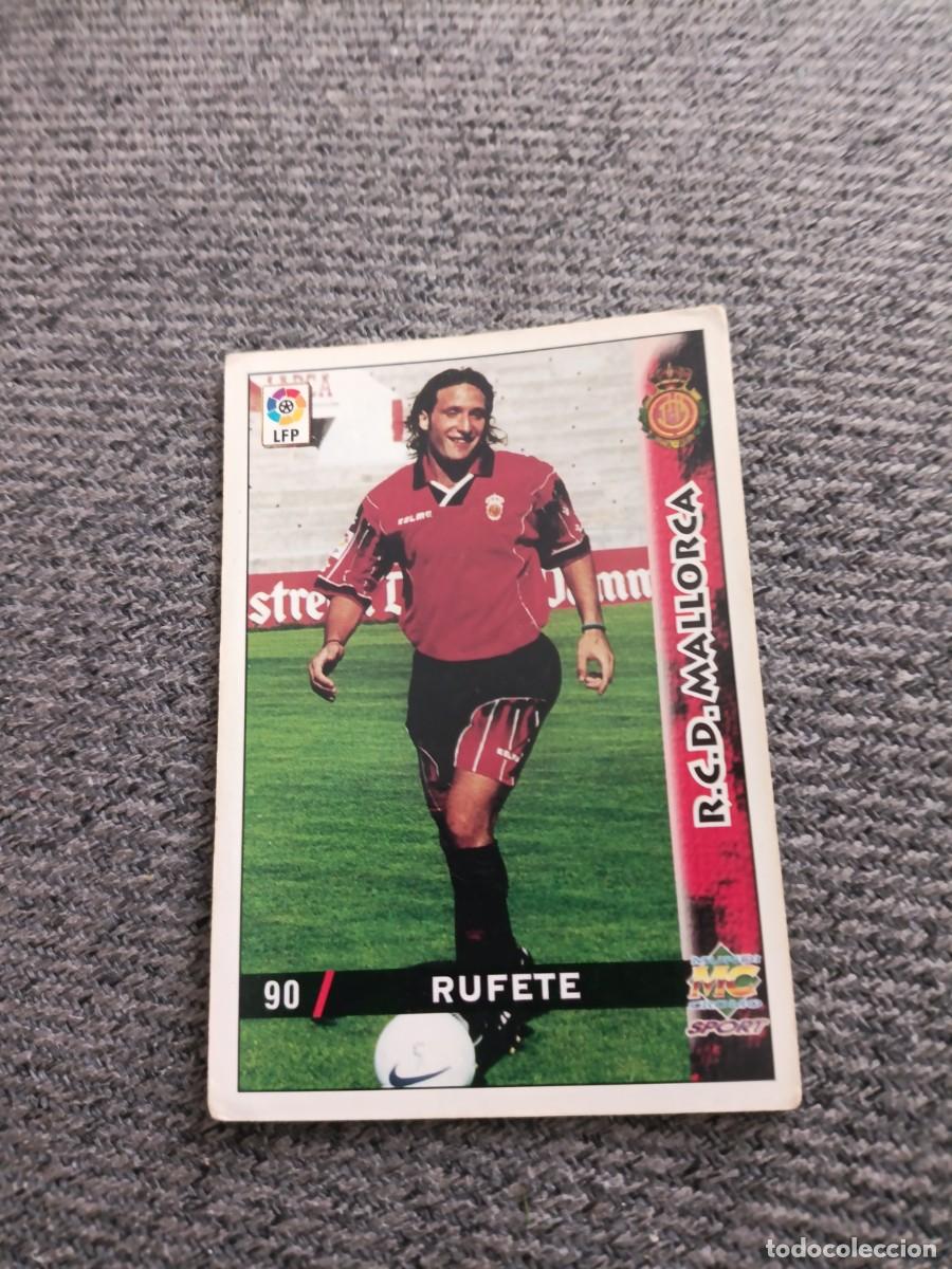 Cromos de f&uacute;tbol: Rufete Mallorca mundicromo 98/99