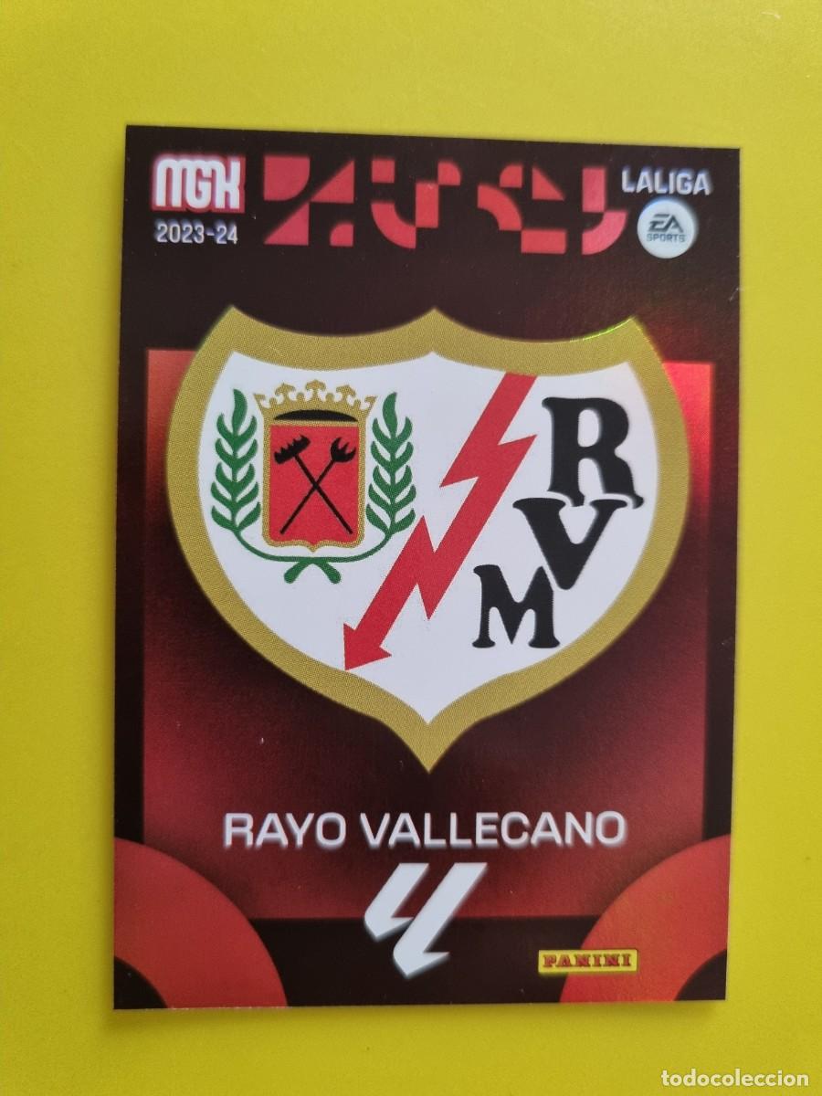 Cromos de f&uacute;tbol: CROMO FUTBOL MEGACRACKS 289 ESCUDO RAYO VALLECANO 23 24 2023 2024 AR1026