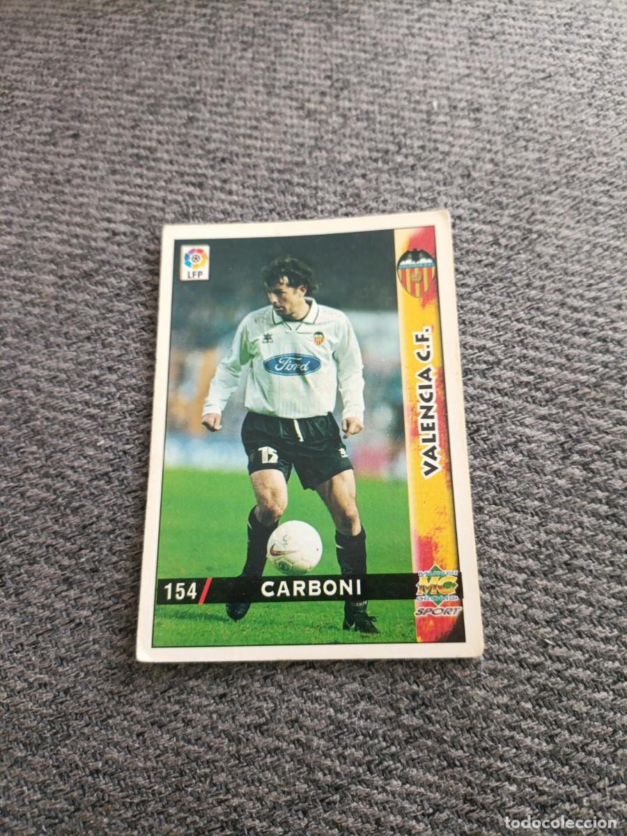 Cromos de f&uacute;tbol: Carboni Valencia mundicromo 98/99