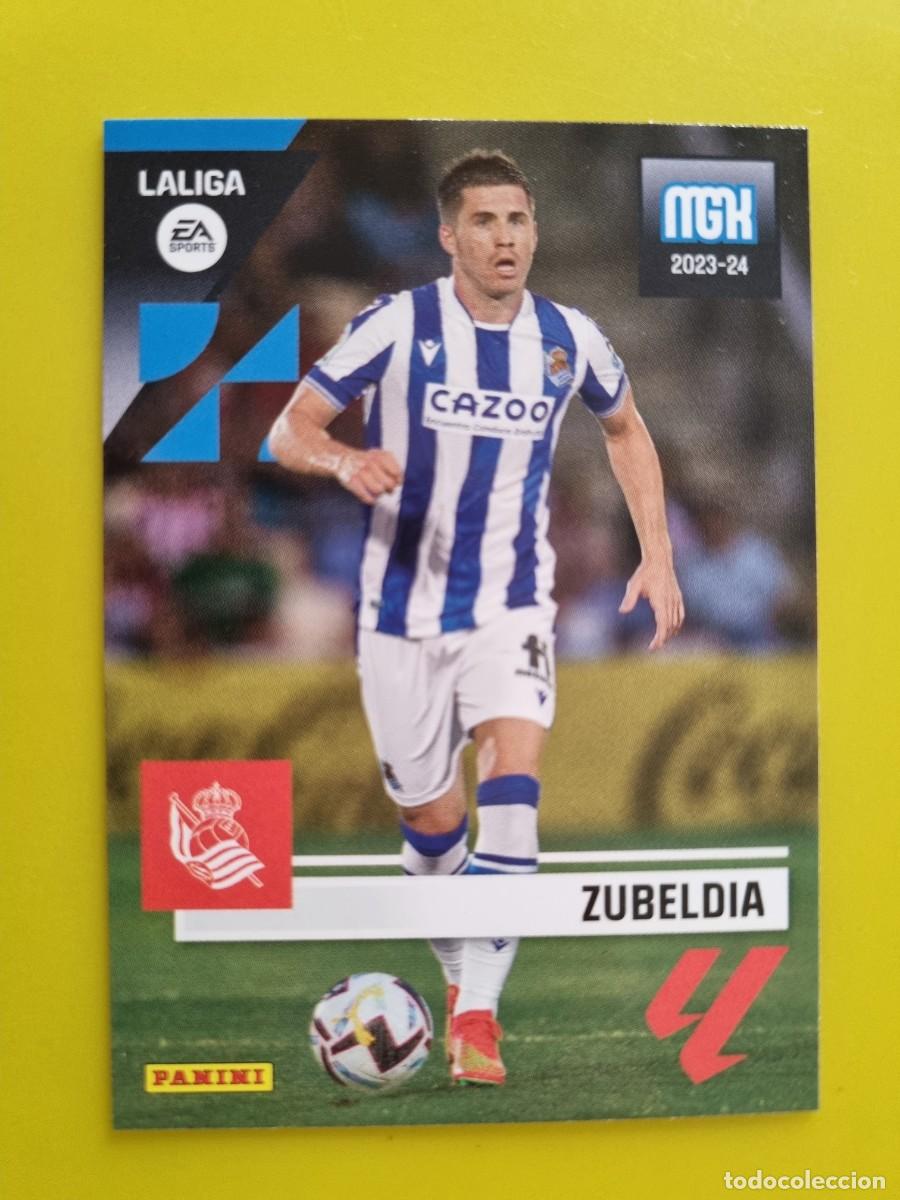 Cromos de f&uacute;tbol: CROMO FUTBOL MEGACRACKS 314 ZUBELDIA REAL SOCIEDAD 23 24 2023 2024 AR1026