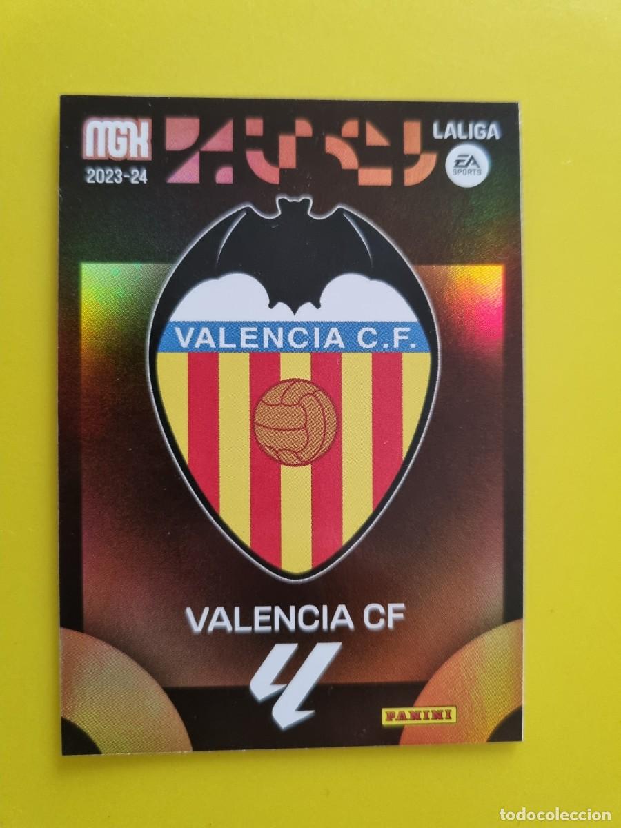 Cromos de f&uacute;tbol: CROMO FUTBOL MEGACRACKS 343 ESCUDO VALENCIA CF 23 24 2023 2024 AR1026