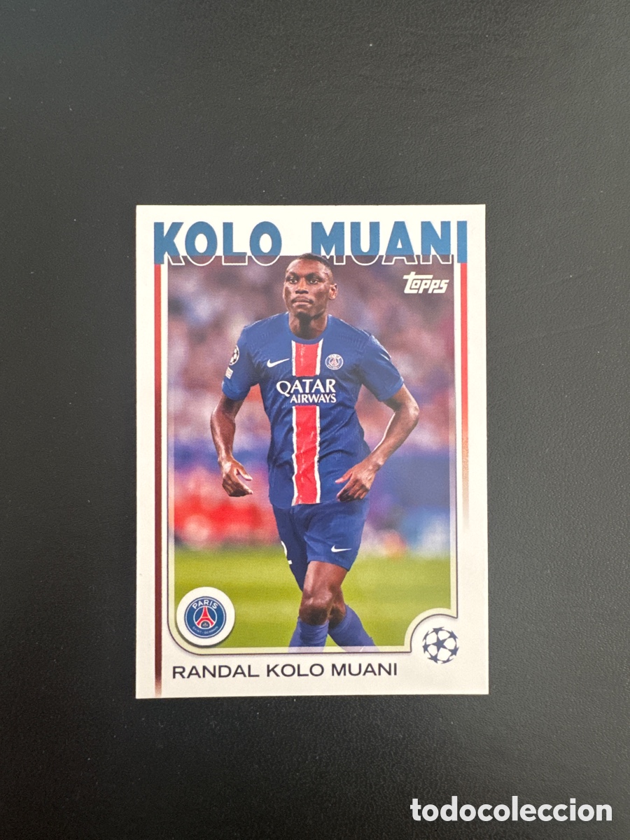 Cromos de f&uacute;tbol: KOLO MUANI PSG N&Uacute;MERO 156 FLAGSHIP TOPPS 2024 2025