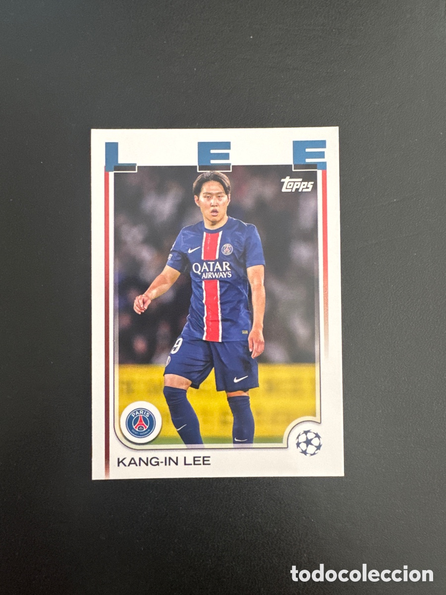 Cromos de f&uacute;tbol: KANG IN LEE PSG N&Uacute;MERO 4 FLAGSHIP 2024 2025 TOPPS