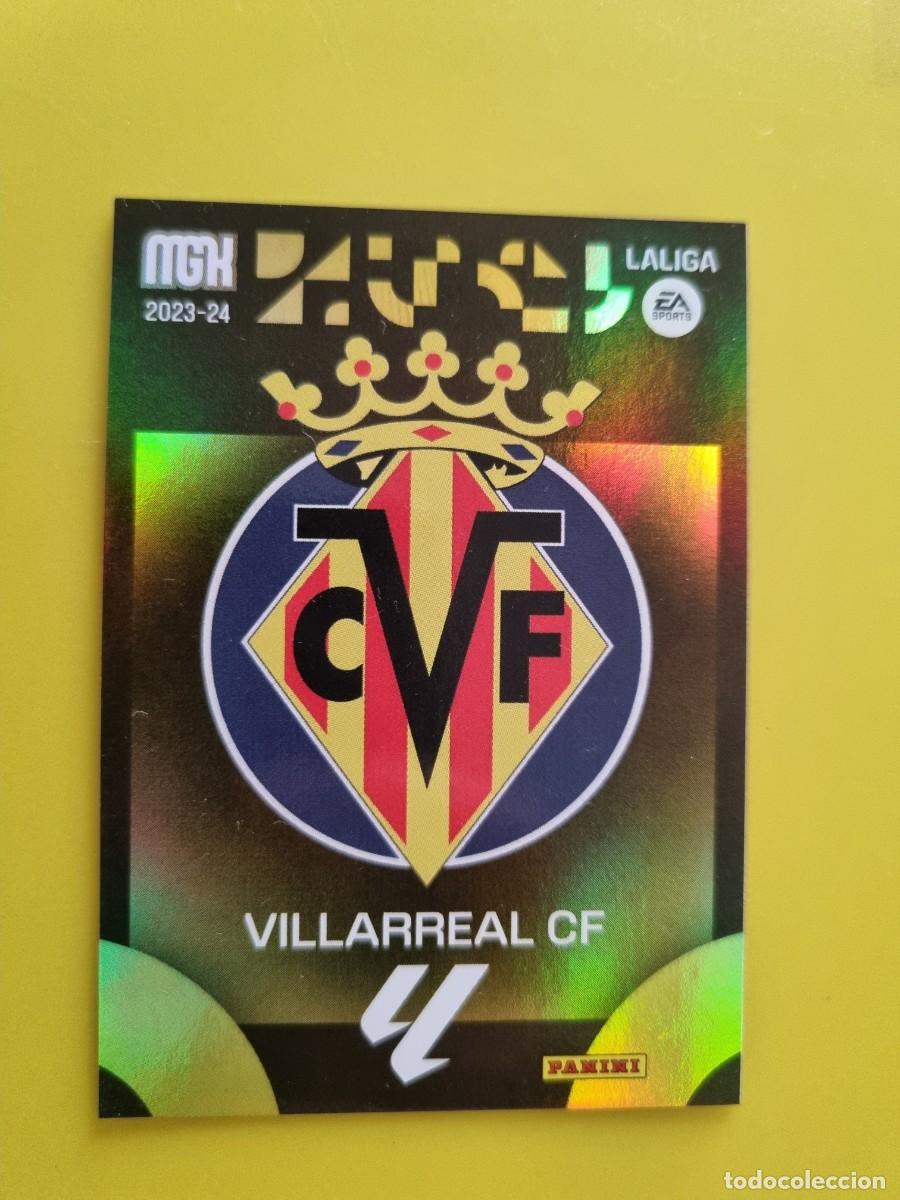 Cromos de f&uacute;tbol: CROMO FUTBOL MEGACRACKS 361 ESCUDO VILLARREAL CF 23 24 2023 2024 AR1026