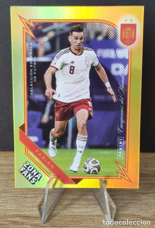 Cromos de f&uacute;tbol: Panini Club Espa&ntilde;a Campeones Seleccion Kromix Gold Zona Fans Fabian