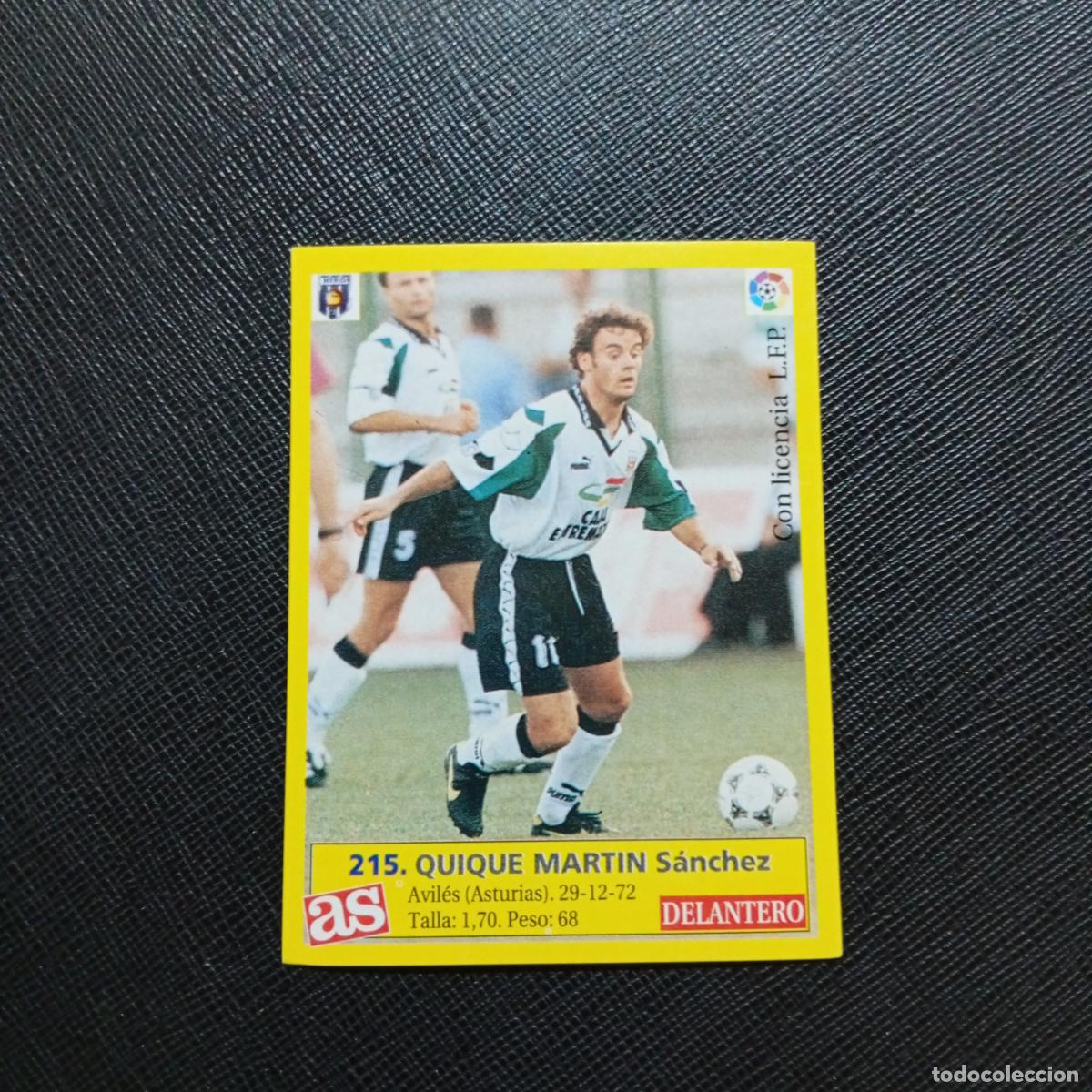 Cromos de f&uacute;tbol: 215 QUIQUE MARTIN MERIDA AS 1995 1996 CROMO FUTBOL LIGA 95 96 - SIN PEGAR - A96 PG514