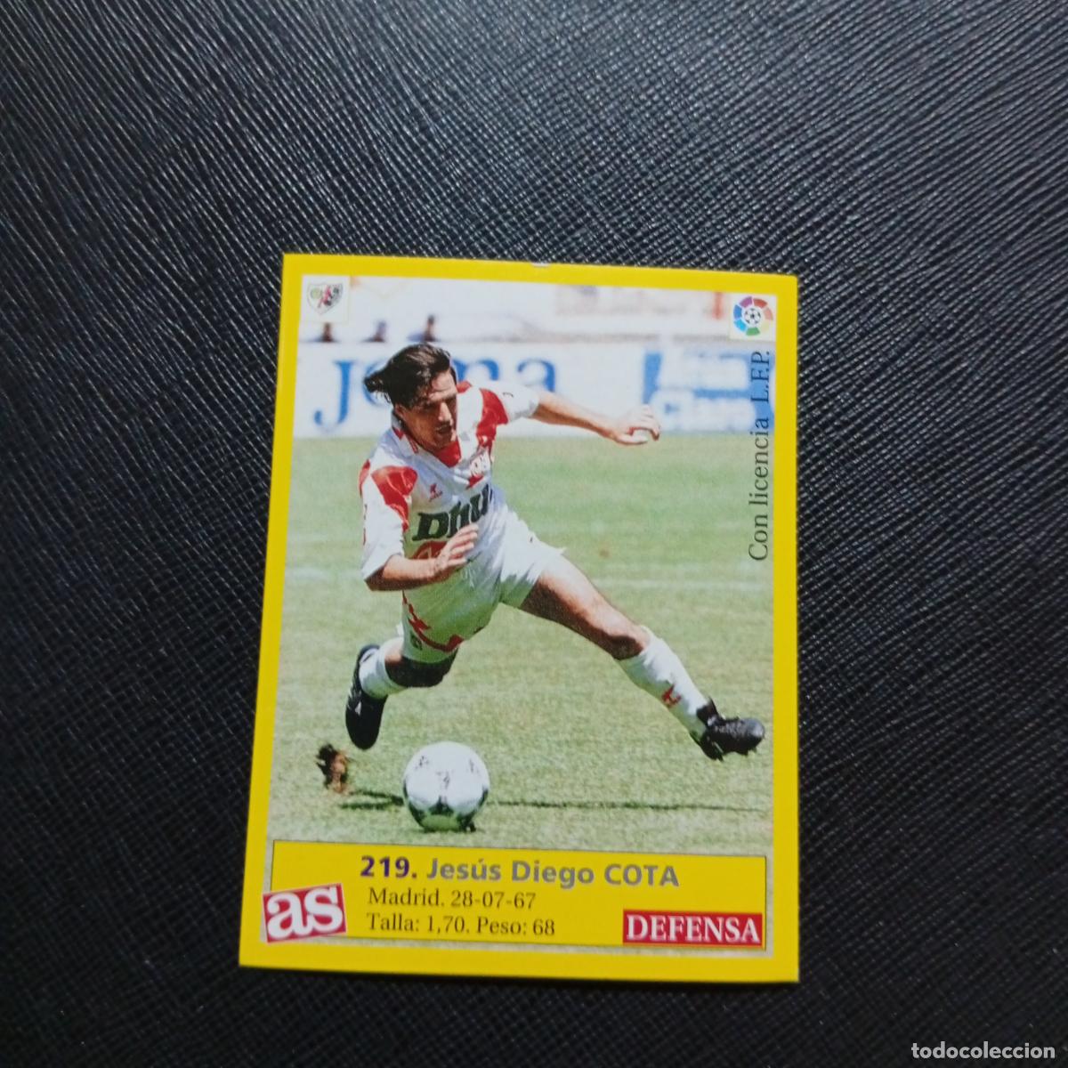 Cromos de f&uacute;tbol: 219 COTA RAYO VALLECANO AS 1995 1996 CROMO FUTBOL LIGA 95 96 - SIN PEGAR - A96 PG514