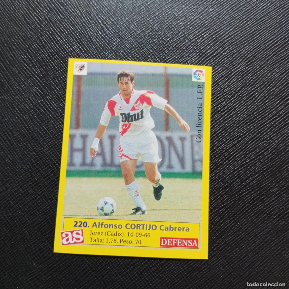 Cromos de f&uacute;tbol: 220 CORTIJO RAYO VALLECANO AS 1995 1996 CROMO FUTBOL LIGA 95 96 - SIN PEGAR - A96 PG523