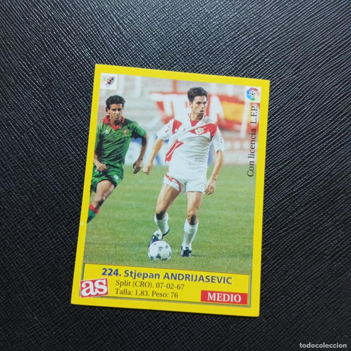 Cromos de f&uacute;tbol: 224 ANDRIJASEVIC RAYO VALLECANO AS 1995 1996 CROMO FUTBOL LIGA 95 96 - SIN PEGAR - A96 PG523