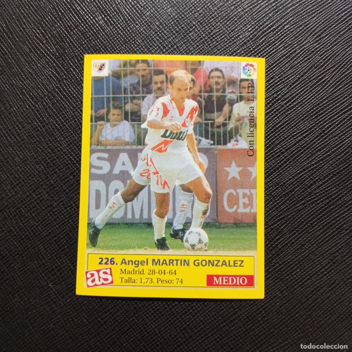 Cromos de f&uacute;tbol: 226 MARTIN GONZALEZ RAYO VALLECANO AS 1995 1996 CROMO FUTBOL LIGA 95 96 - SIN PEGAR - A96 PG523