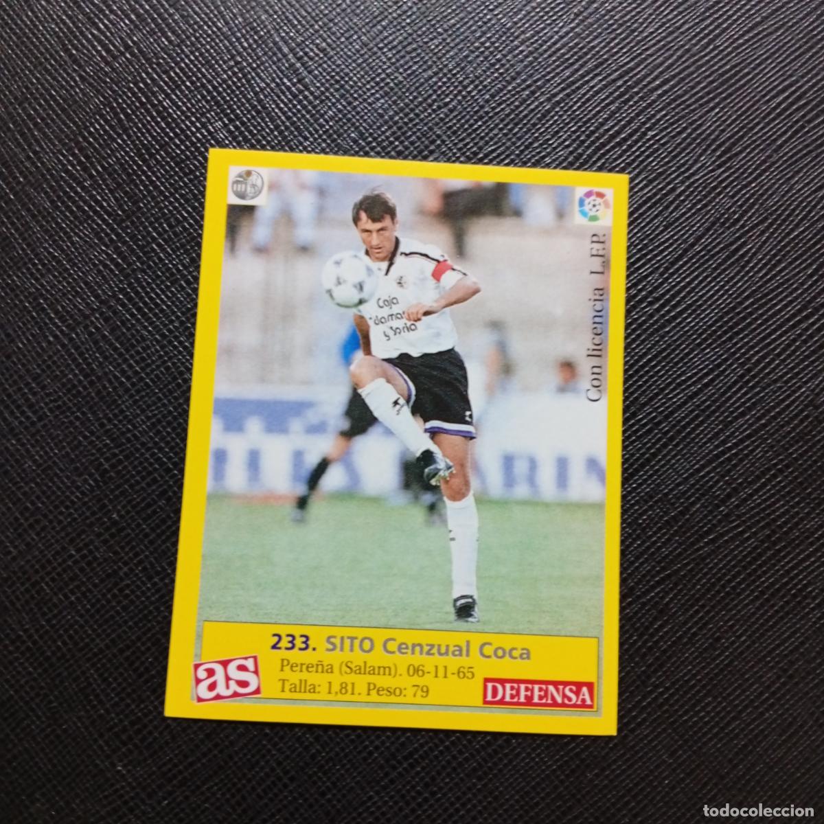 Cromos de f&uacute;tbol: 233 SITO SALAMANCA AS 1995 1996 CROMO FUTBOL LIGA 95 96 - SIN PEGAR - A96 PG523