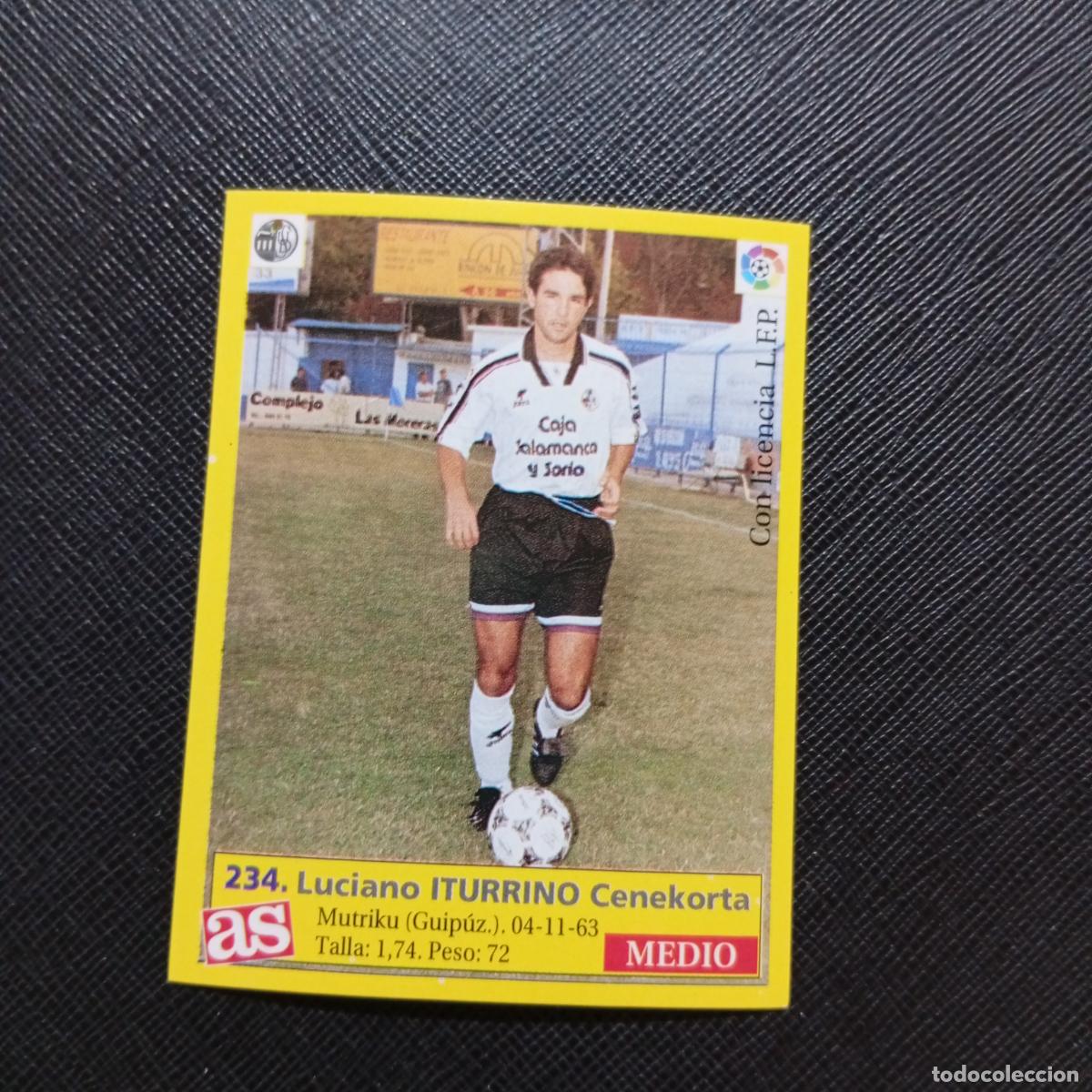 Cromos de f&uacute;tbol: 234 ITURRINO SALAMANCA AS 1995 1996 CROMO FUTBOL LIGA 95 96 - SIN PEGAR - A96 PG523