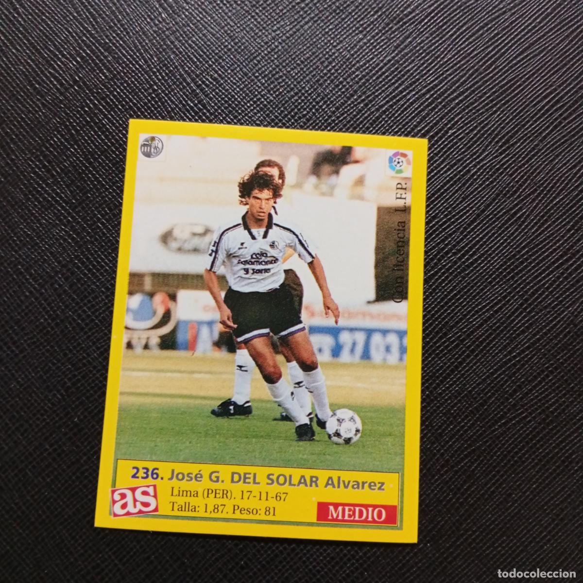 Cromos de f&uacute;tbol: 236 DEL SOLAR SALAMANCA AS 1995 1996 CROMO FUTBOL LIGA 95 96 - SIN PEGAR - A96 PG523