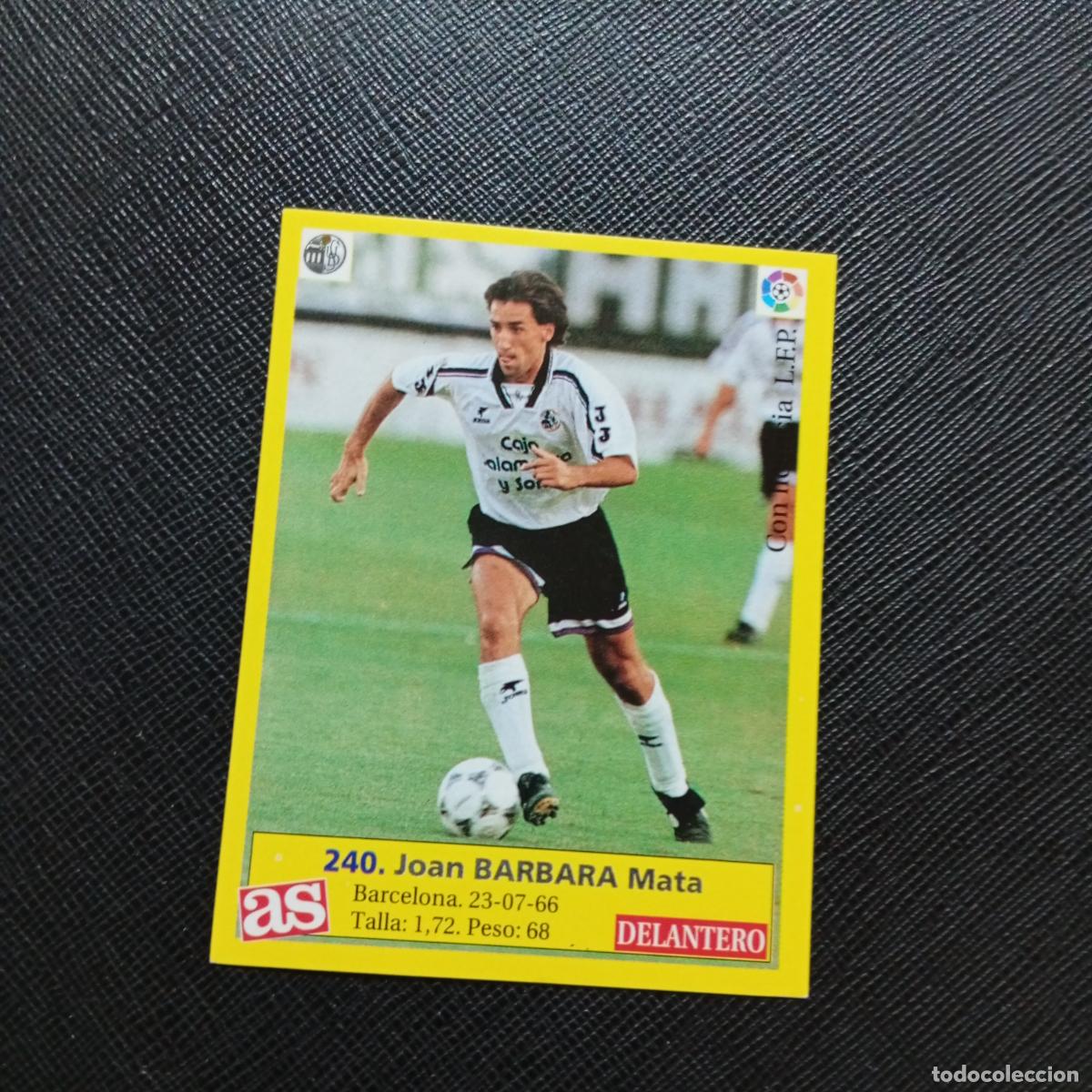 Cromos de f&uacute;tbol: 240 BARBARA SALAMANCA AS 1995 1996 CROMO FUTBOL LIGA 95 96 - SIN PEGAR - A96 PG523