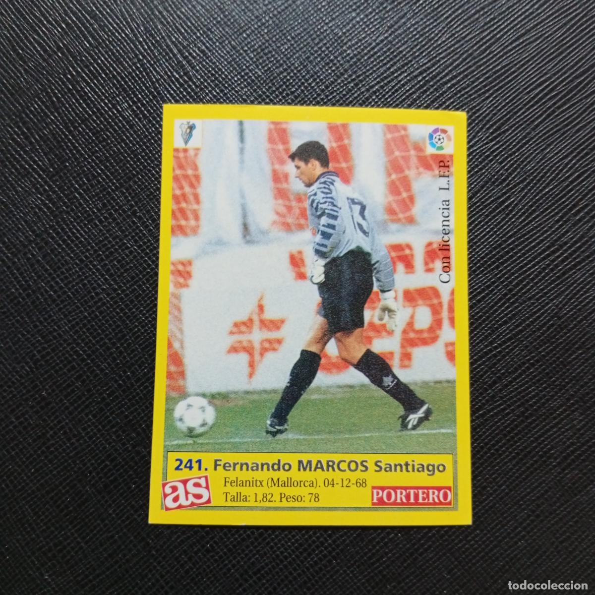 Cromos de f&uacute;tbol: 241 MARCOS ALBACETE AS 1995 1996 CROMO FUTBOL LIGA 95 96 - SIN PEGAR - A95 PG1