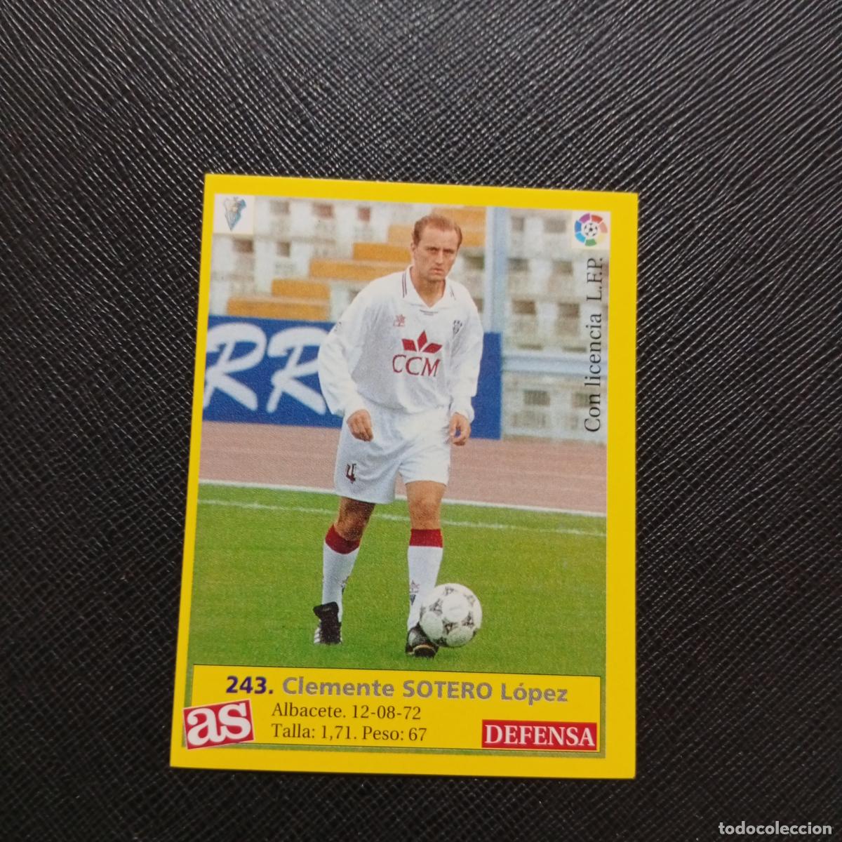 Cromos de f&uacute;tbol: 243 SOTERO ALBACETE AS 1995 1996 CROMO FUTBOL LIGA 95 96 - SIN PEGAR - A95 PG1