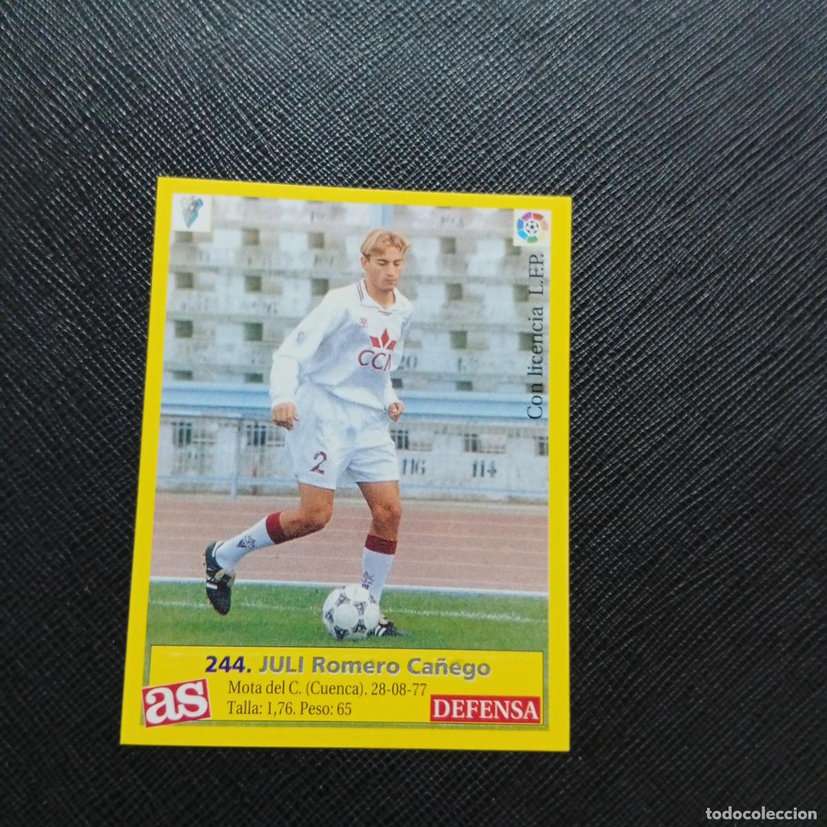 Cromos de f&uacute;tbol: 244 JULI ALBACETE AS 1995 1996 CROMO FUTBOL LIGA 95 96 - SIN PEGAR - A95 PG37