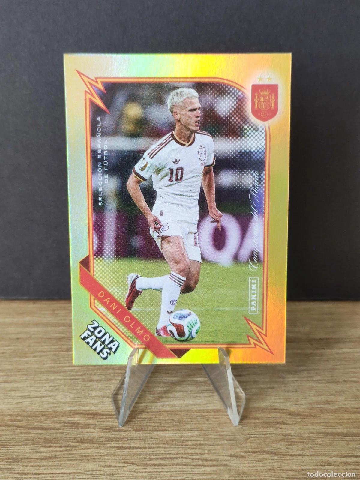 Cromos de f&uacute;tbol: Panini Club Espa&ntilde;a Campeones Seleccion Kromix Gold Zona Fans Dani Olmo