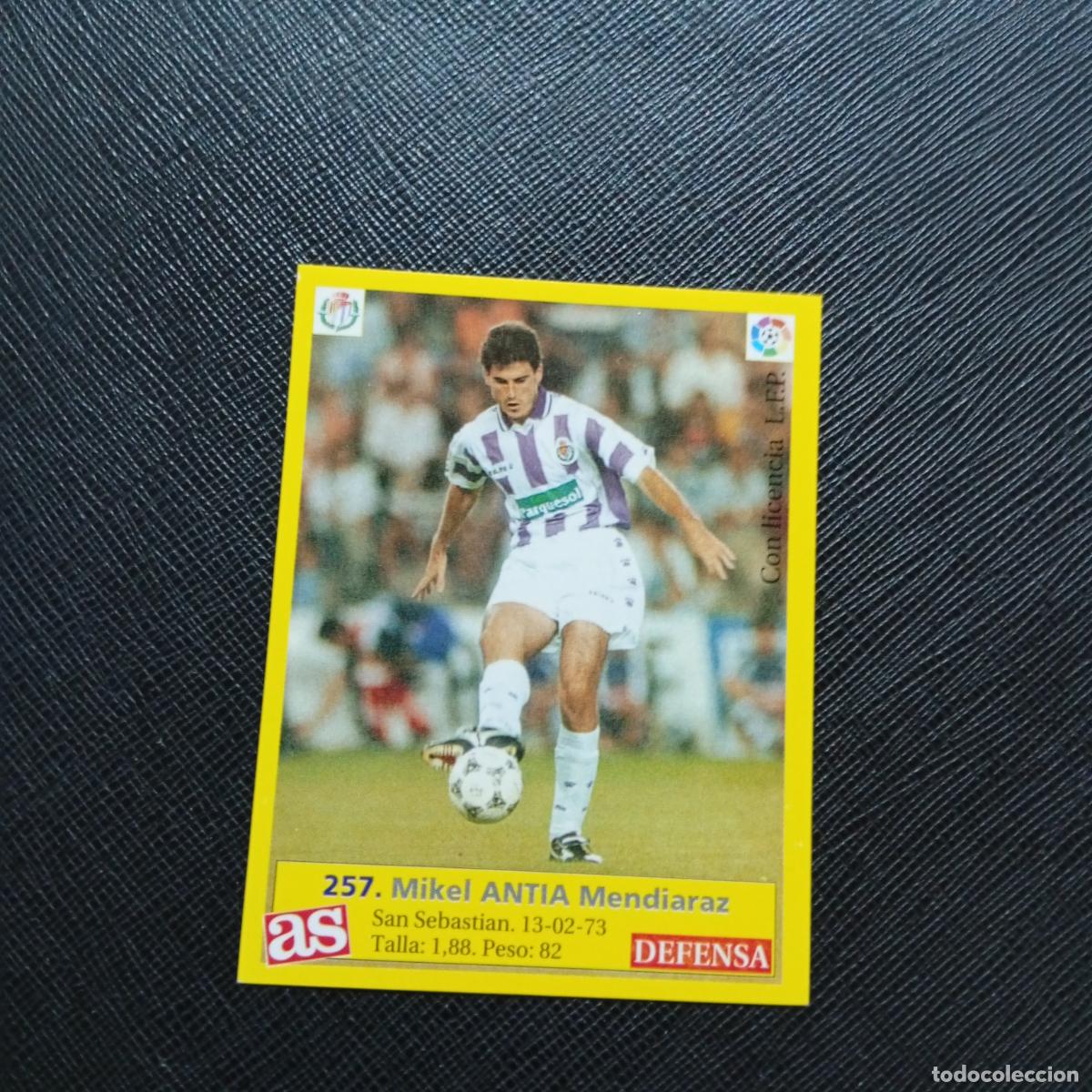 Cromos de f&uacute;tbol: 257 ANTIA VALLADOLID AS 1995 1996 CROMO FUTBOL LIGA 95 96 - SIN PEGAR - A95 PG91