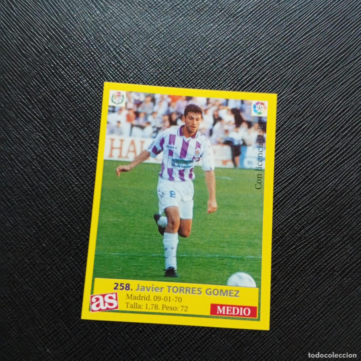 Cromos de f&uacute;tbol: 258 TORRES GOMEZ VALLADOLID AS 1995 1996 CROMO FUTBOL LIGA 95 96 - SIN PEGAR - A95 PG109