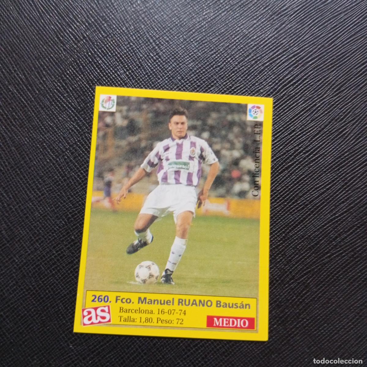 Cromos de f&uacute;tbol: 260 RUANO VALLADOLID AS 1995 1996 CROMO FUTBOL LIGA 95 96 - SIN PEGAR - A95 PG118