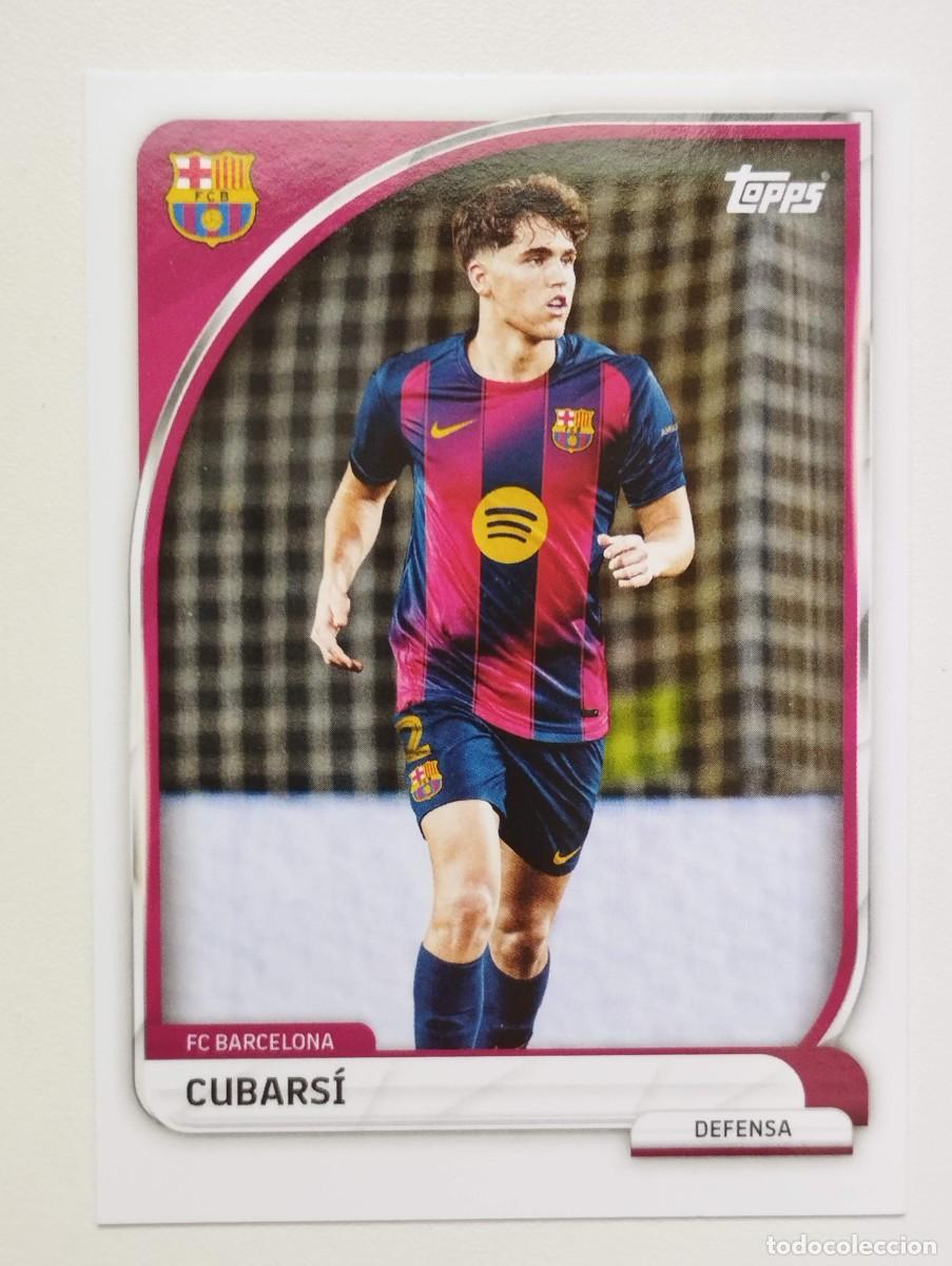 Cromos de f&uacute;tbol: CROMO CARD TOPPS COLLECTOR TIN SET 2025 FC BARCELONA 2 PAU CUBARSI