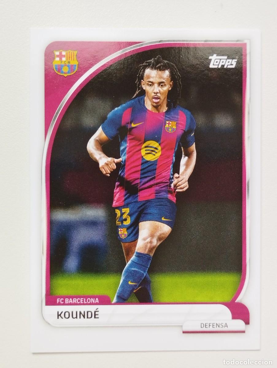 Cromos de f&uacute;tbol: CROMO CARD TOPPS COLLECTOR TIN SET 2025 FC BARCELONA 4 KOUNDE