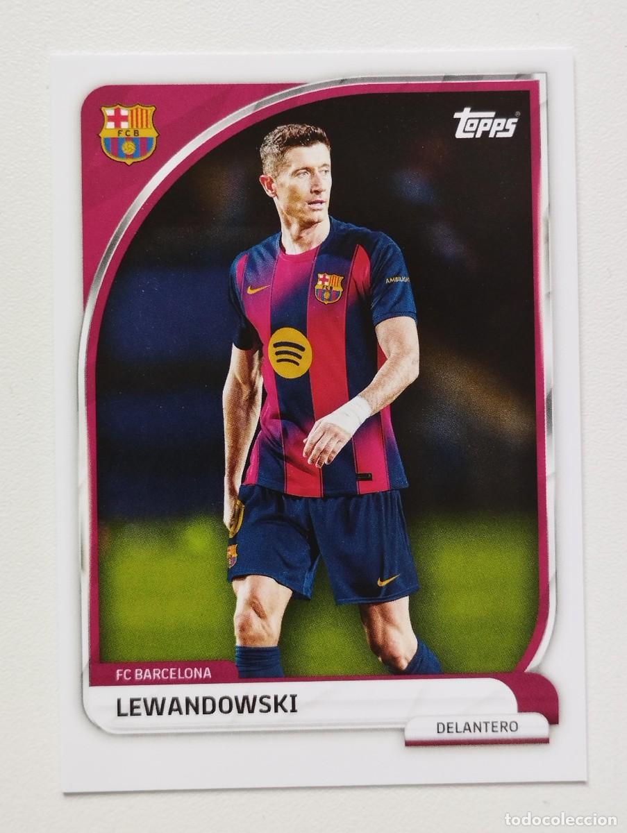 Cromos de f&uacute;tbol: CROMO CARD TOPPS COLLECTOR TIN SET 2025 FC BARCELONA 20 LEWANDOWSKI