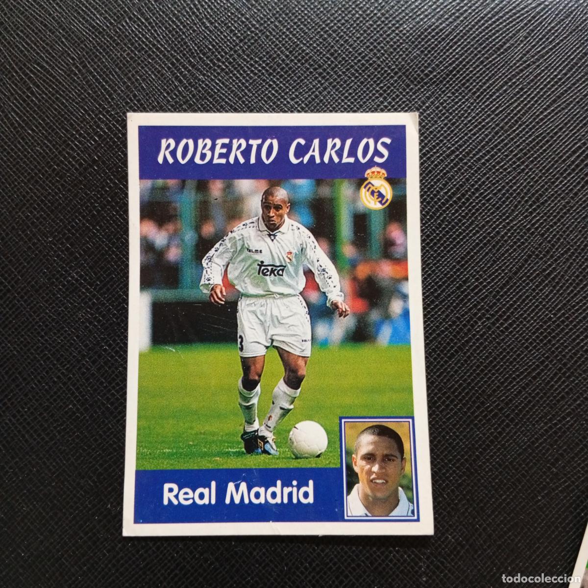 Cromos de f&uacute;tbol: 6 ROBERTO CARLOS REAL MADRID PANINI 1997 1998 CROMO 97 98 FUTBOL - SIN PEGAR - A95 PG271