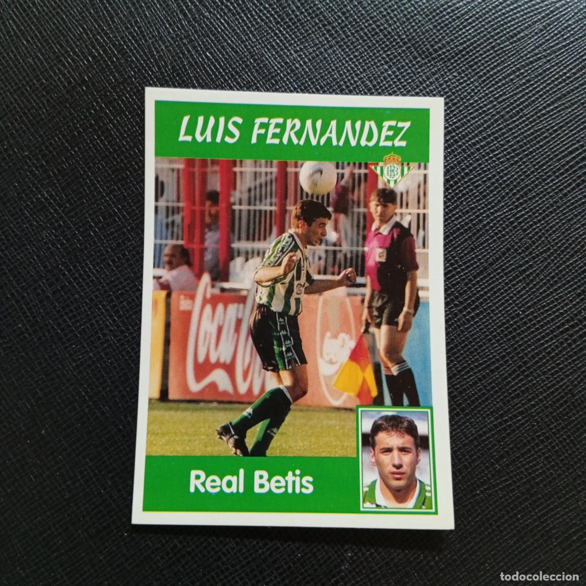 Cromos de f&uacute;tbol: 54 LUIS FERNANDEZ REAL BETIS PANINI 1997 1998 CROMO 97 98 FUTBOL - SIN PEGAR - A95 PG271