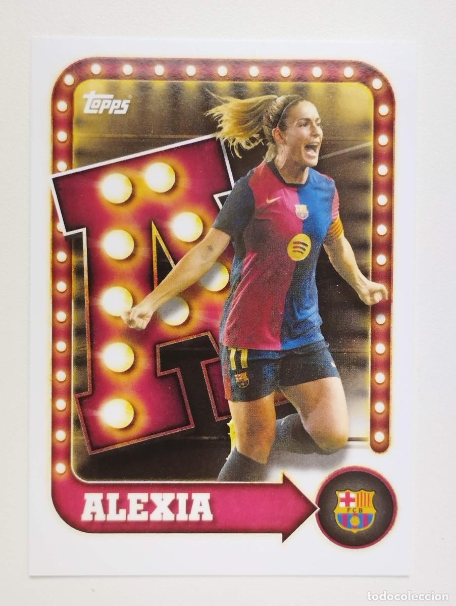Cromos de f&uacute;tbol: CROMO CARD TOPPS COLLECTOR TIN SET 2025 FC BARCELONA NAME IN LIGHTS 21 ALEXIA PUTELLAS