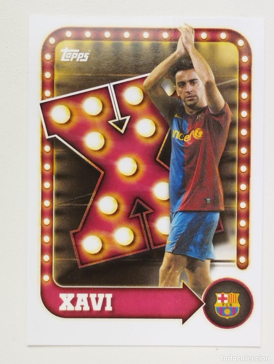 Cromos de f&uacute;tbol: CROMO CARD TOPPS COLLECTOR TIN SET 2025 FC BARCELONA NAME IN LIGHTS 23 XAVI HERNANDEZ
