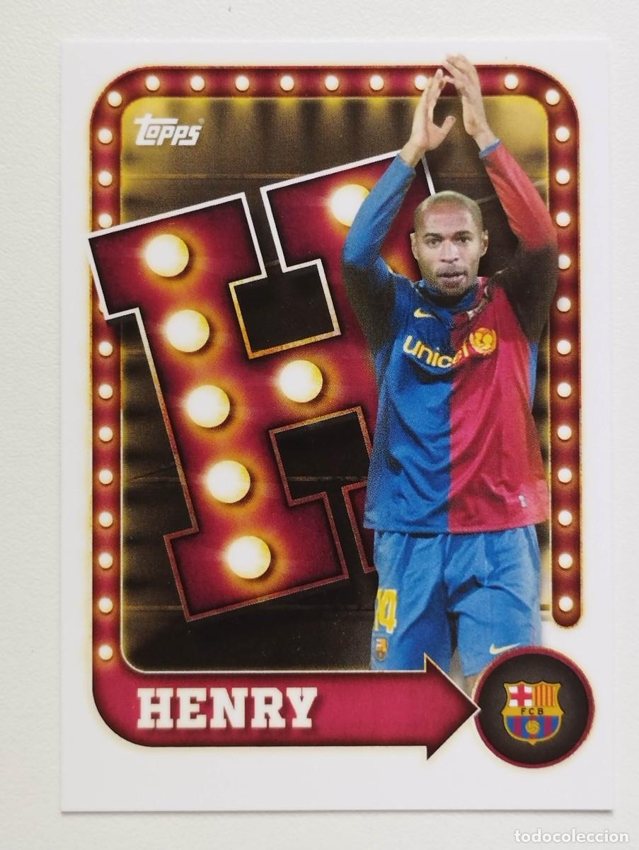 Cromos de f&uacute;tbol: CROMO CARD TOPPS COLLECTOR TIN SET 2025 FC BARCELONA NAME IN LIGHTS 29 HENRY