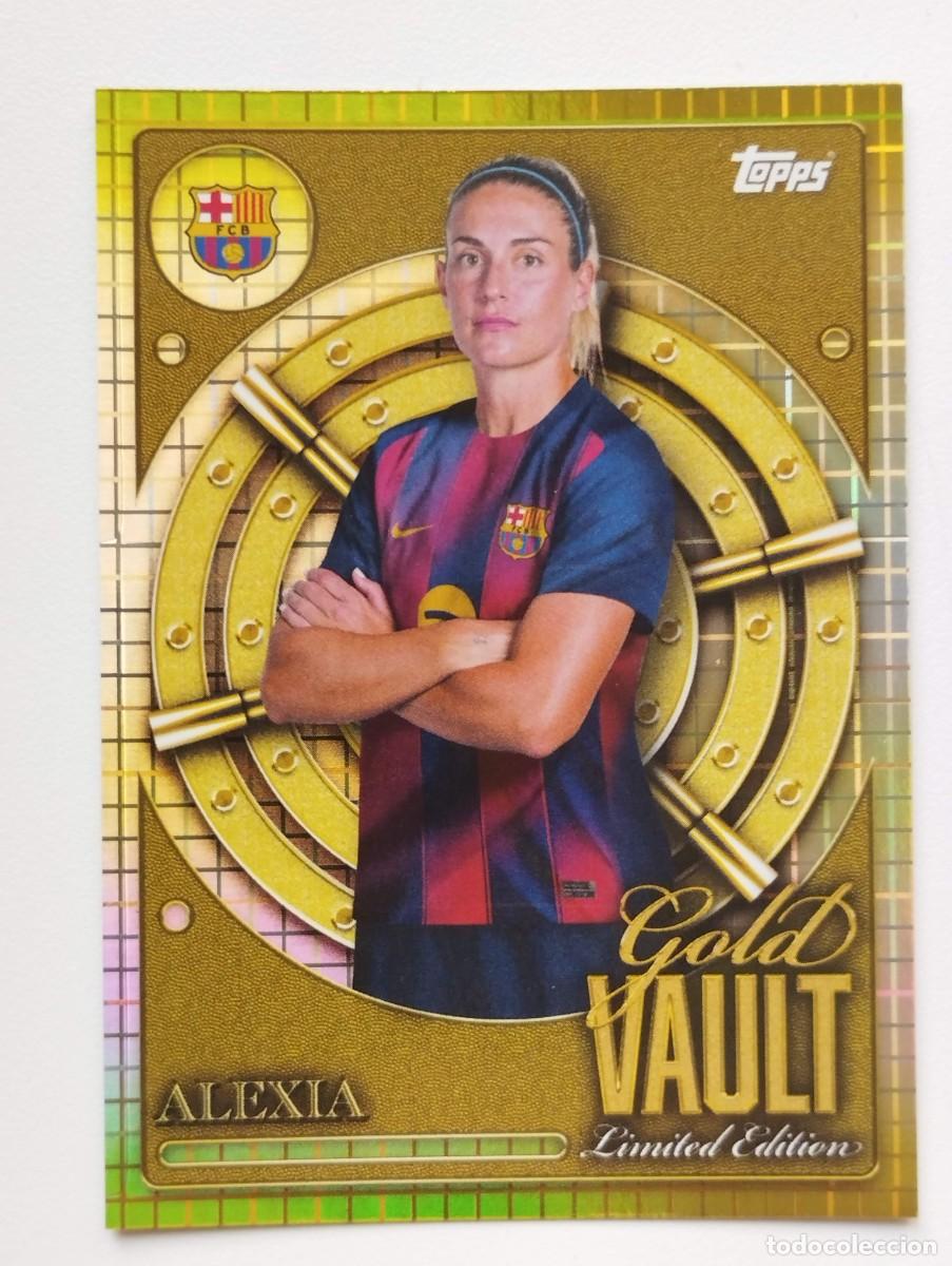 Cartes &agrave; collectionner de Football: CROMO CARD TOPPS COLLECTOR TIN SET 2025 FC BARCELONA GOLD VAULT LIMITED EDITION GV-2 ALEXIA PUTELLAS