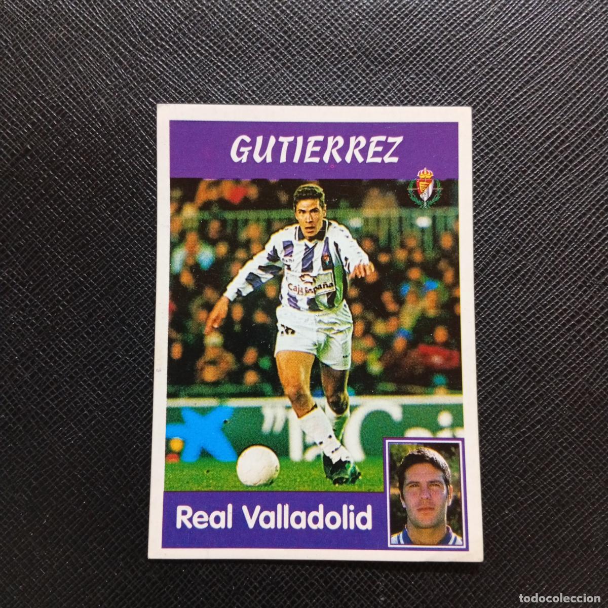 Cromos de f&uacute;tbol: 104 GUTIERREZ VALLADOLID PANINI 1997 1998 CROMO 97 98 FUTBOL - SIN PEGAR - A95 PG433