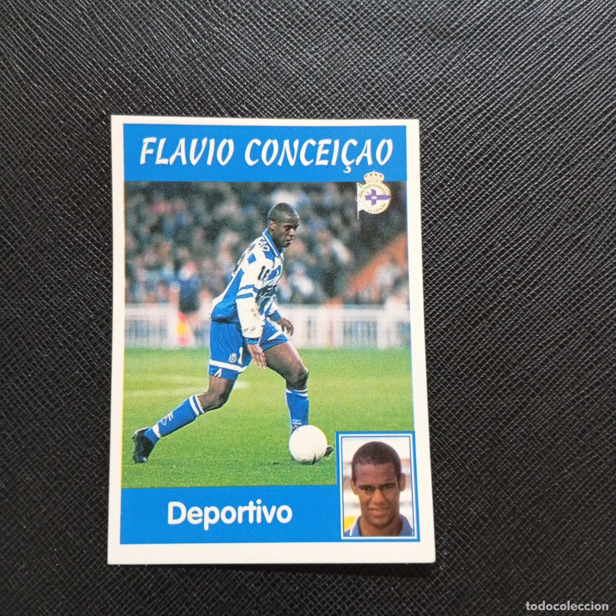 Cromos de f&uacute;tbol: 42 FLAVIO CONCEICAO DEPORTIVO PANINI 1997 1998 CROMO 97 98 FUTBOL - SIN PEGAR - A95 PG460
